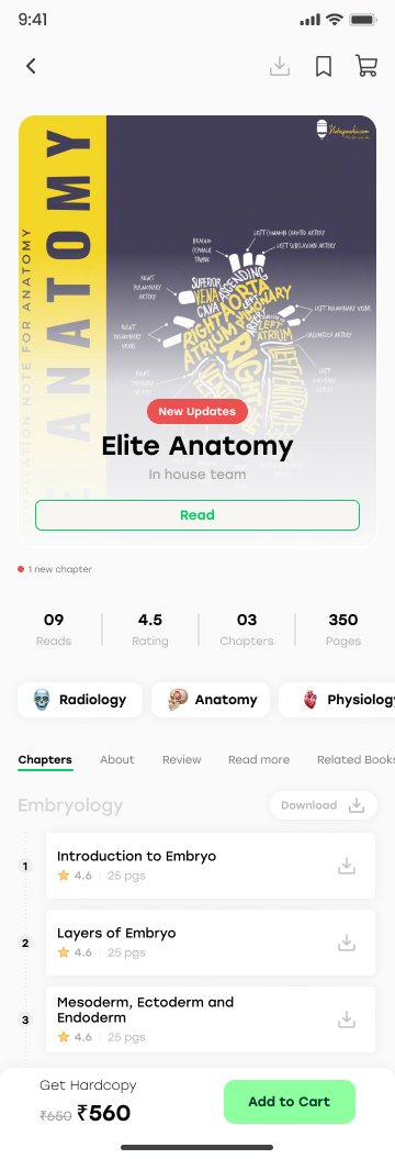 Notespaedia Elite Anatomy book details from Figma
